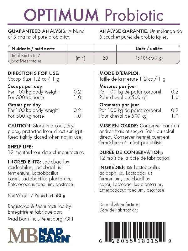 Mad Barn Optimum Probiotic - Image 2