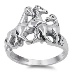 Sterling Silver Horse Ring