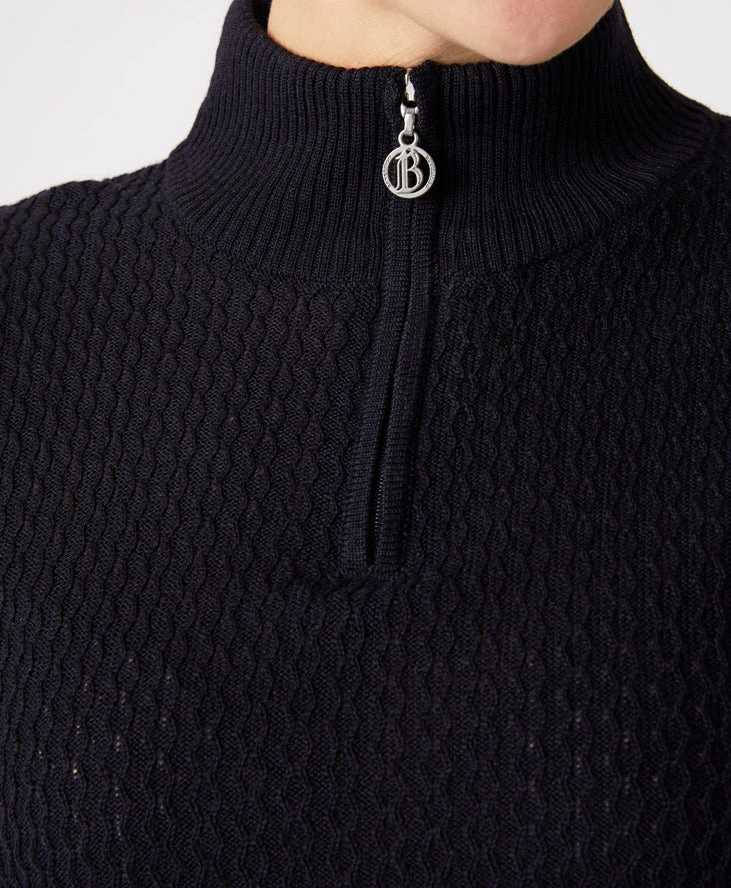 B Vertigo Ruth Knitted Women’s 3/4 Zip Pullover - Image 2