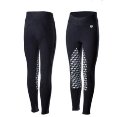 Horze Children’s Horse Print Silicone Full Seat Tights