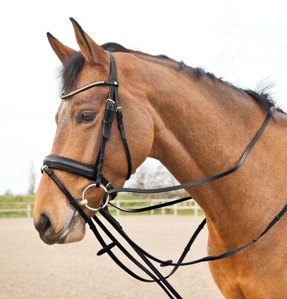 Horze Sparta Leather Draw Reins - Image 3