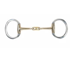 Shires Brass Alloy Lozenge Flat Ring Eggbutt