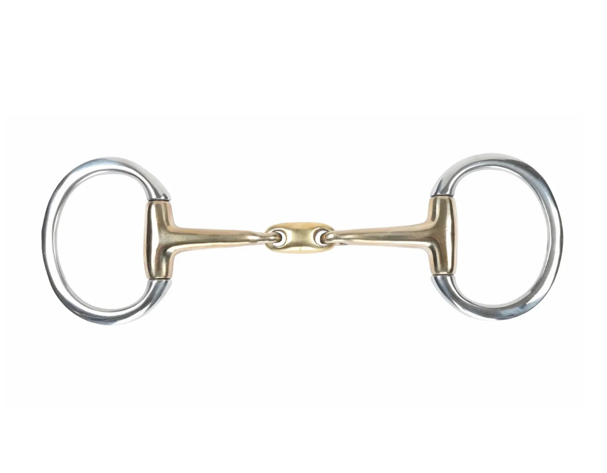 Shires Brass Alloy Lozenge Flat Ring Eggbutt