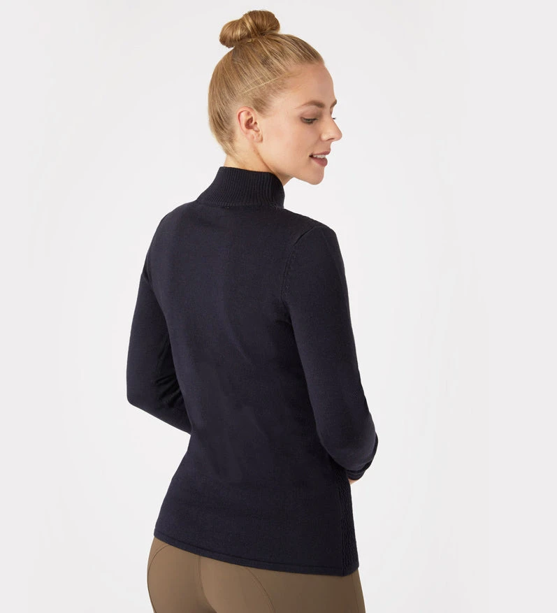 B Vertigo Ruth Knitted Women’s 3/4 Zip Pullover - Image 3
