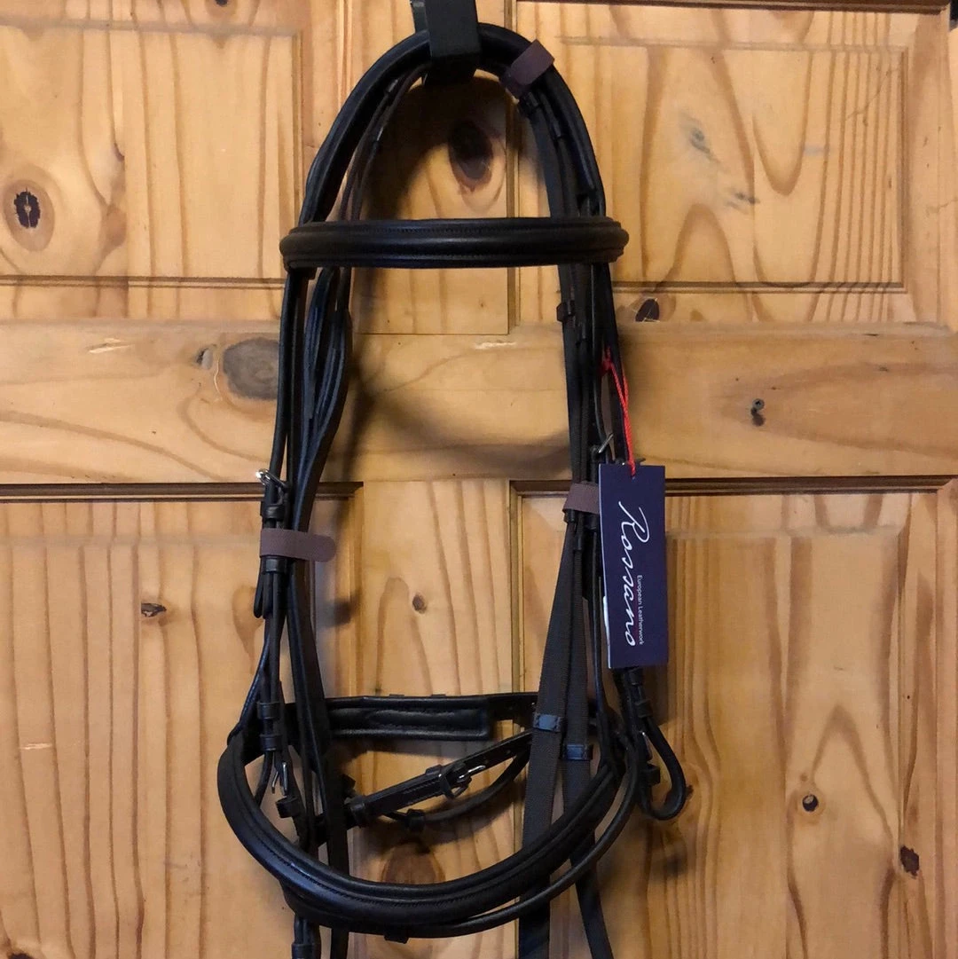 Shires Rossano Padded Flash Bridle - Image 4