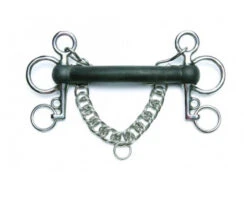 Shires Rubber Pelham Tom Thumb Bit
