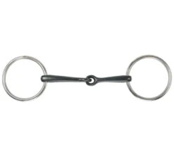 Black Sweet Iron Loose Ring Snaffle Bit 5”